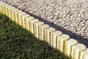 Bordure Droite Biface Béton Jaune, H.20 X L.48 Cm