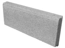 Bordure droite avec emboîtement en béton, H.20 x L.50 cm gris