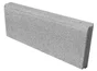 Bordure droite avec emboîtement en béton, H.20 x L.50 cm gris