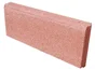 Bordure Droite Avec Emboîtement Béton Rouge, H.20 X L.50 Cm