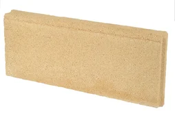 Bordure Droite Avec Emboîtement Béton Jaune, H.20 X L.50 Cm