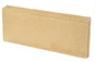 Bordure Droite Avec Emboîtement Béton Jaune, H.20 X L.50 Cm