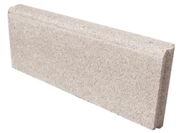 Bordure droite avec emboîtement en béton, H.20 x L.50 cm ton pierre