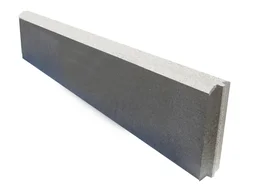 Bordure Droite Longueur 1M - Avec Emboîtement Béton Gris, H.20 X L.100 Cm