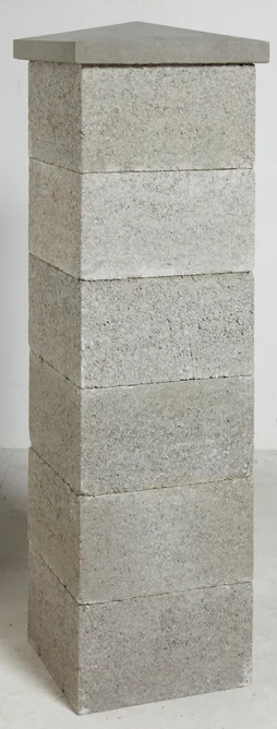 Elément De Pilier Classique À Enduire Gris,  H.19 X L.26 X P.26 Cm