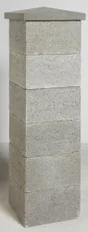 Elément De Pilier Tradition À Enduire Gris,  H.19 X L.38 X P.38 Cm