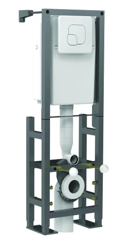 Bâti support pour wc suspendu en acier Tutti gris