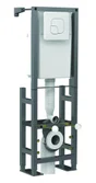 Bâti support pour wc suspendu en acier Tutti gris