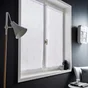 Paire De Vitrages Tamisant, Kita Blanc L.60 X H.120 Cm