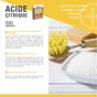 Acide citrique poudre salle de bains / cuisine, IMPACT, 500 g