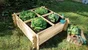 Carré Potager En Bois, Pin, Basil, 1.28 M², 1000X1000X270 Mm