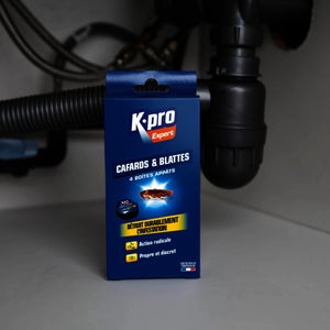 Lot de 4 boîtes appâts sur grain,  cafard blatte,  KPRO Expert