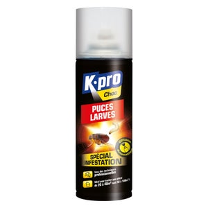 Insecticide puces et larves aérosol KPRO Choc, 200 ml