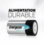 Lot De 2 Piles Alcaline Lr20 D, 1.5 V, Energizer