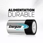 Lot De 2 Piles Alcaline Lr20 D, 1.5 V, Energizer
