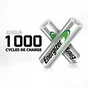 Lot De 4 Piles Rechargeable Aa Power Plus, 2500 Mah, Energizer