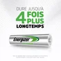 Lot de 4 piles rechargeable AAA Power Plus, ENERGIZER, 700 mAh