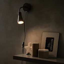 Applique, Classique Métal Noir Inspire Skit 1 Lumière(S)