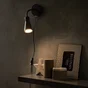 Applique, Classique Métal Noir Inspire Skit 1 Lumière(S)