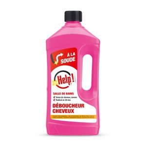 Déboucheur évier spécial cheveux salle de bains HELP, 800 ml