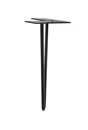 Pied Table Basse Design Cime Fixe Acier Époxy Noir