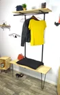 Pied Table Basse Design Cime Fixe Acier Époxy Noir