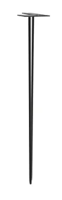 Pied table DESIGN CIME fixe acier époxy noir
