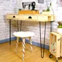 Pied table DESIGN CIME fixe acier époxy noir