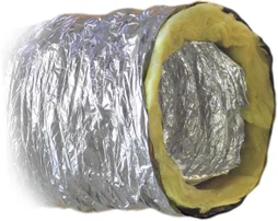 Conduit extensible air chaud aluminium 5 m diam.int 125 mm diam.ext. 185 mm