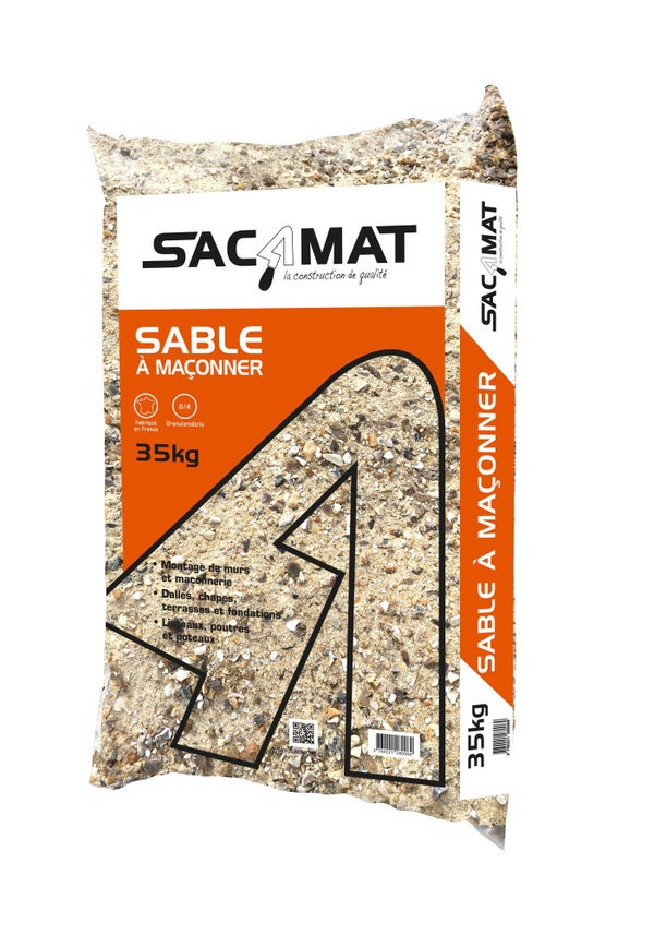 Sable À Maçonner 0/4 En Sac 35 Kg
