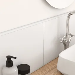 Quart-De-Rond Mur Blanc Mat Pvc L.250 Cm X Ep.6 Mm