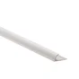 Quart-De-Rond Mur Gris Clair Mat Pvc L.250 Cm X Ep.8 Mm