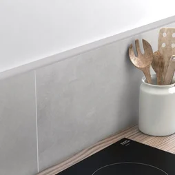 Quart-De-Rond Mur Gris Clair Mat Pvc L.250 Cm X Ep.12 Mm