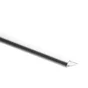 Quart-De-Rond Mur Et Sol Argent Brillant Aluminium L.250 Cm X Ep.10 Mm