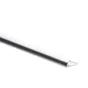 Quart-De-Rond Mur Et Sol Argent Brillant Aluminium L.250 Cm X Ep.12 Mm