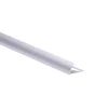 Quart-De-Rond Mur Et Sol Argent Mat Aluminium L.250 Cm X Ep.12 Mm