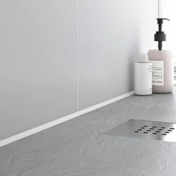 Profil D'Étanchéité Mur Blanc Mat Pvc L.250 Cm X Ep.8 Mm