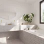 Equerre De Finition Carrelage Mur Blanc Mat Pvc L.250 Cm X Ep.6 Mm