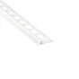 Equerre De Finition Carrelage Mur Blanc Mat Pvc L.250 Cm X Ep.6 Mm