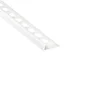 Equerre De Finition Carrelage Mur Blanc Mat Pvc L.250 Cm X Ep.8 Mm