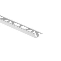 Equerre De Finition Carrelage Mur Et Sol Argent Mat Aluminium L.250 Cm X Ep.10Mm