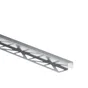 Listel Mur Et Sol Argent Brillant Aluminium L.250 Cm X Ep.12 Mm
