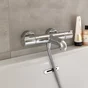 Mitigeur thermostatique de baignoire chromé, HANSGROHE Myfox