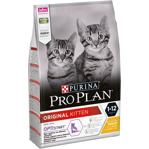 Croquette chat PRO PLAN original kitten optistart riche poulet 3kg
