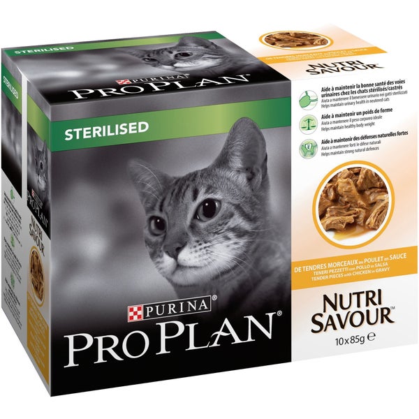 Nustrisav Chat Steril Poulet 10X85G