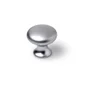 Lot De 4 Boutons De Meuble Rond Zamak Chromé H.25 X L.25 X P.25 Mm