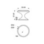 Lot De 4 Boutons De Meuble Rond Zamak Brossé H.27 X L.33 X P.33 Mm