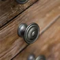 Lot De 4 Boutons De Meuble Rond Zamak Vieilli H.26 X L.35 X P.35 Mm