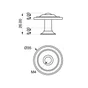 Lot De 4 Boutons De Meuble Rond Zamak Vieilli H.26 X L.35 X P.35 Mm