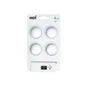 Lot De 4 Boutons De Meuble Rond Zamak Mat H.27 X L.33 X P.33 Mm